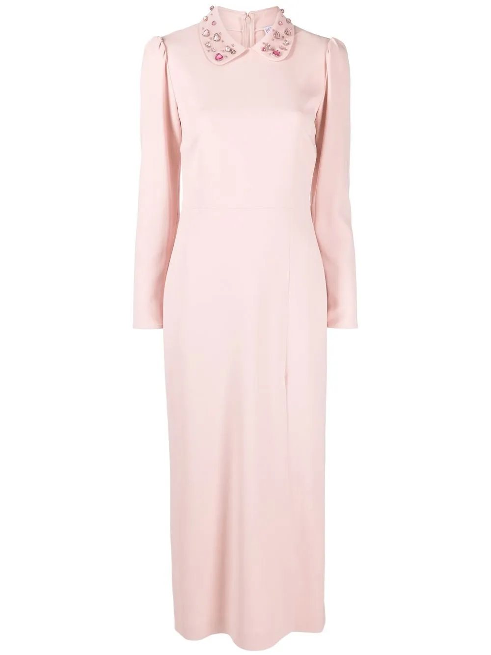 

RED Valentino crystal-embellished midi dress - Pink