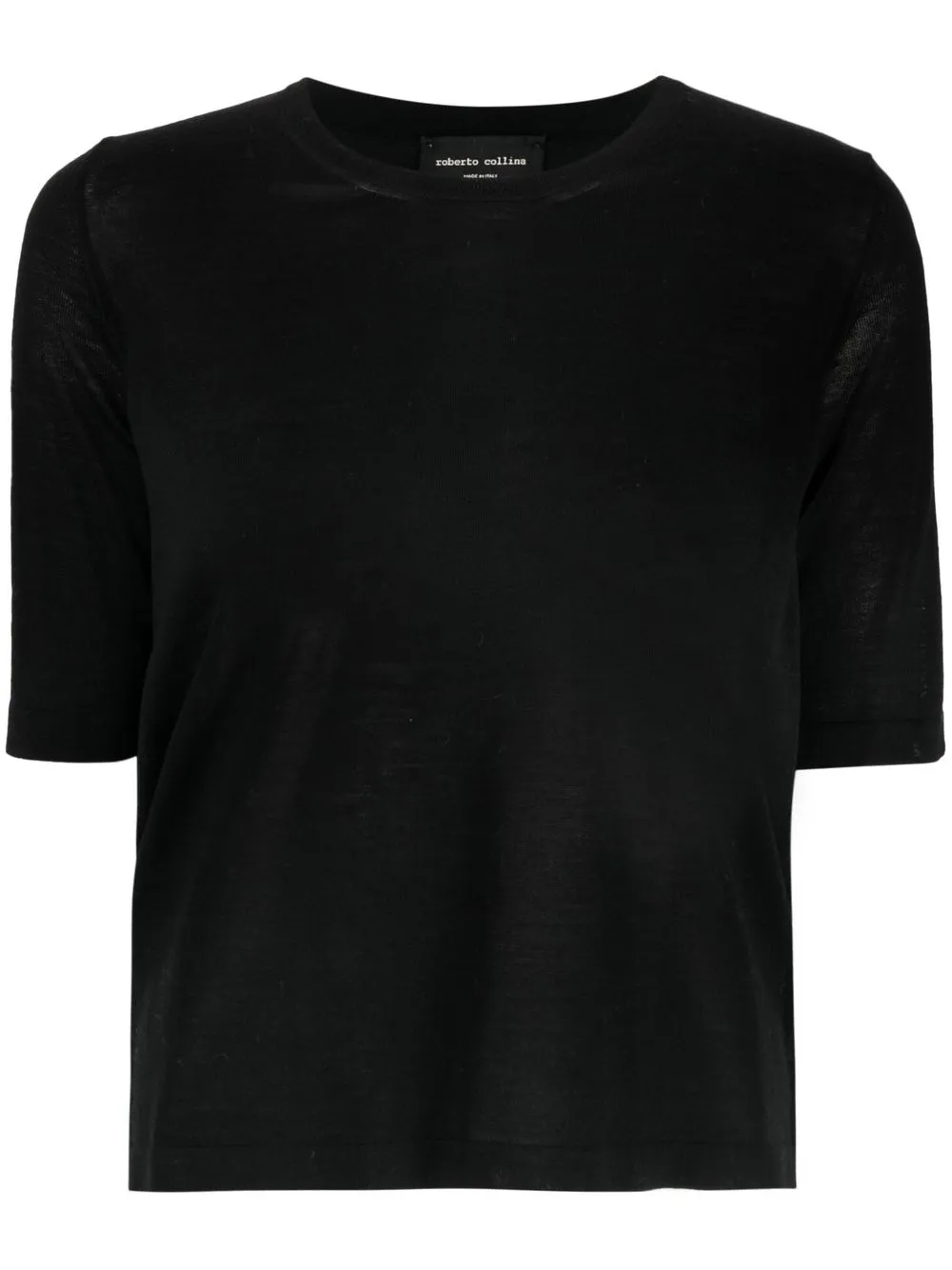 

Roberto Collina crew-neck wool top - Black