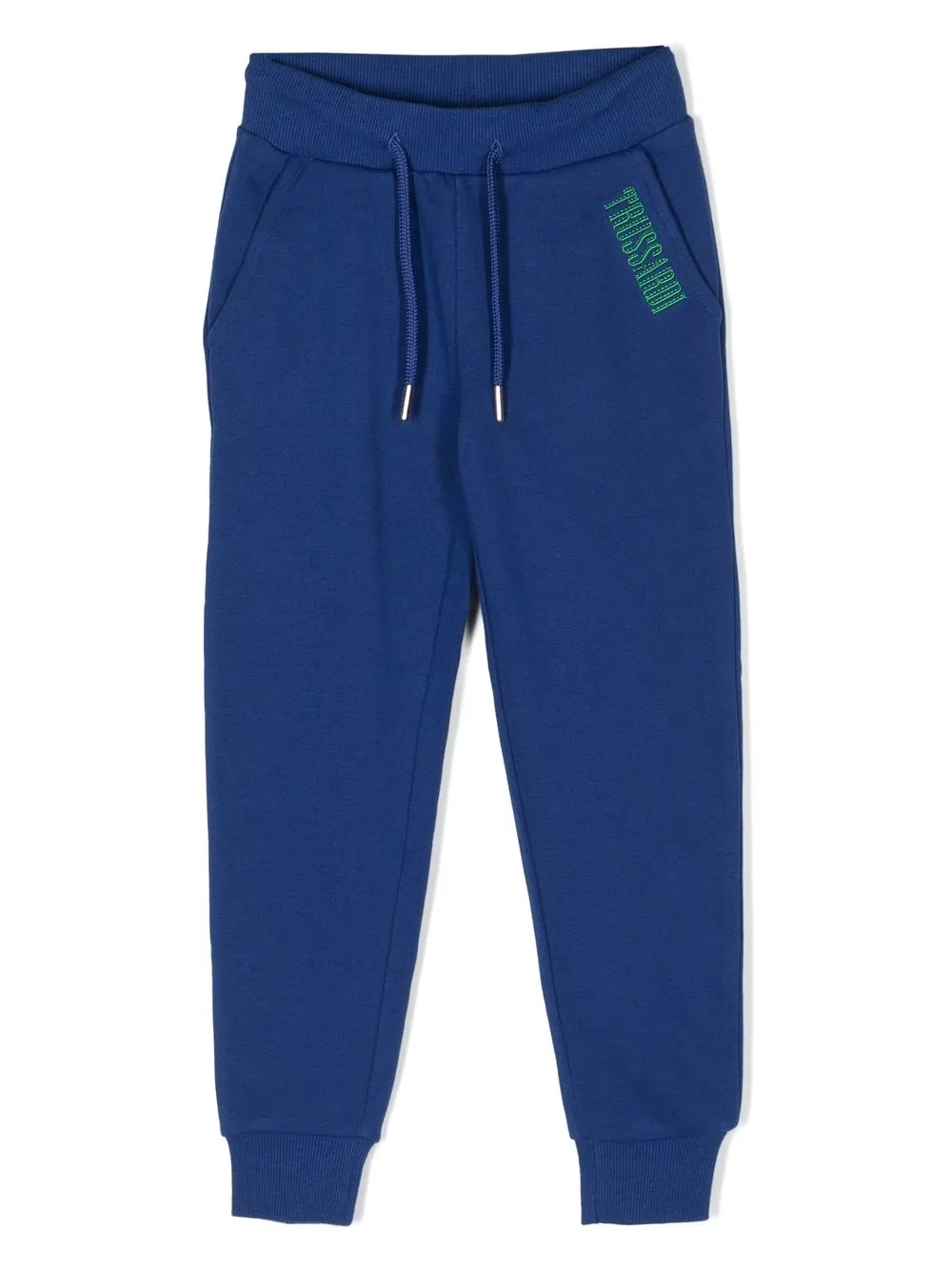 

TRUSSARDI JUNIOR logo-embroidered track pants - Blue