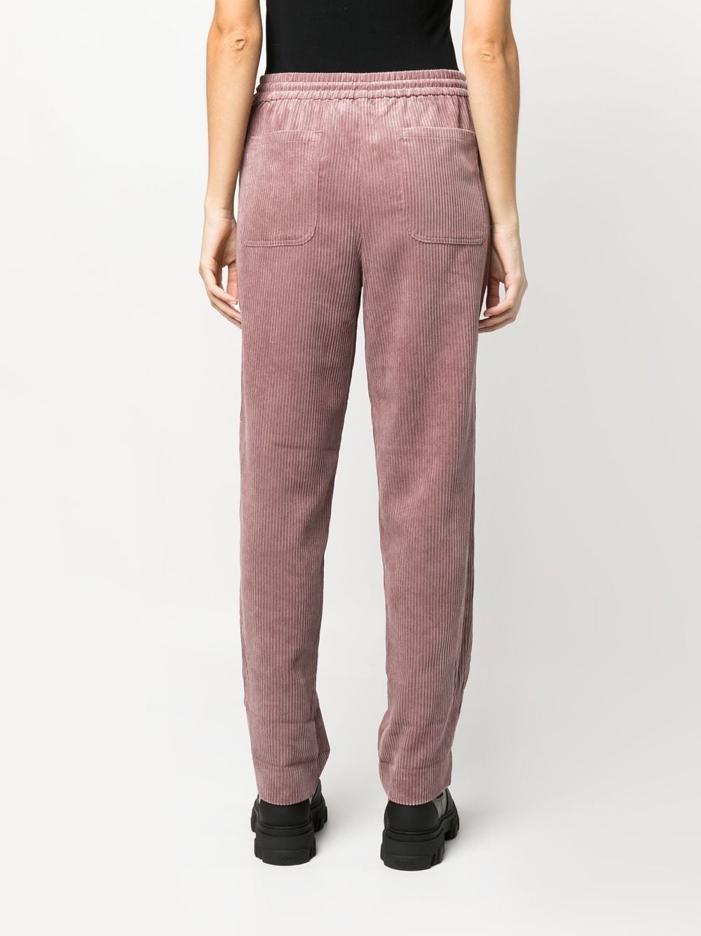 Shop Essentiel Antwerp Drawstring-waist Trousers In Violett
