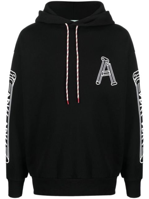 Aries hoodie con logo estampado