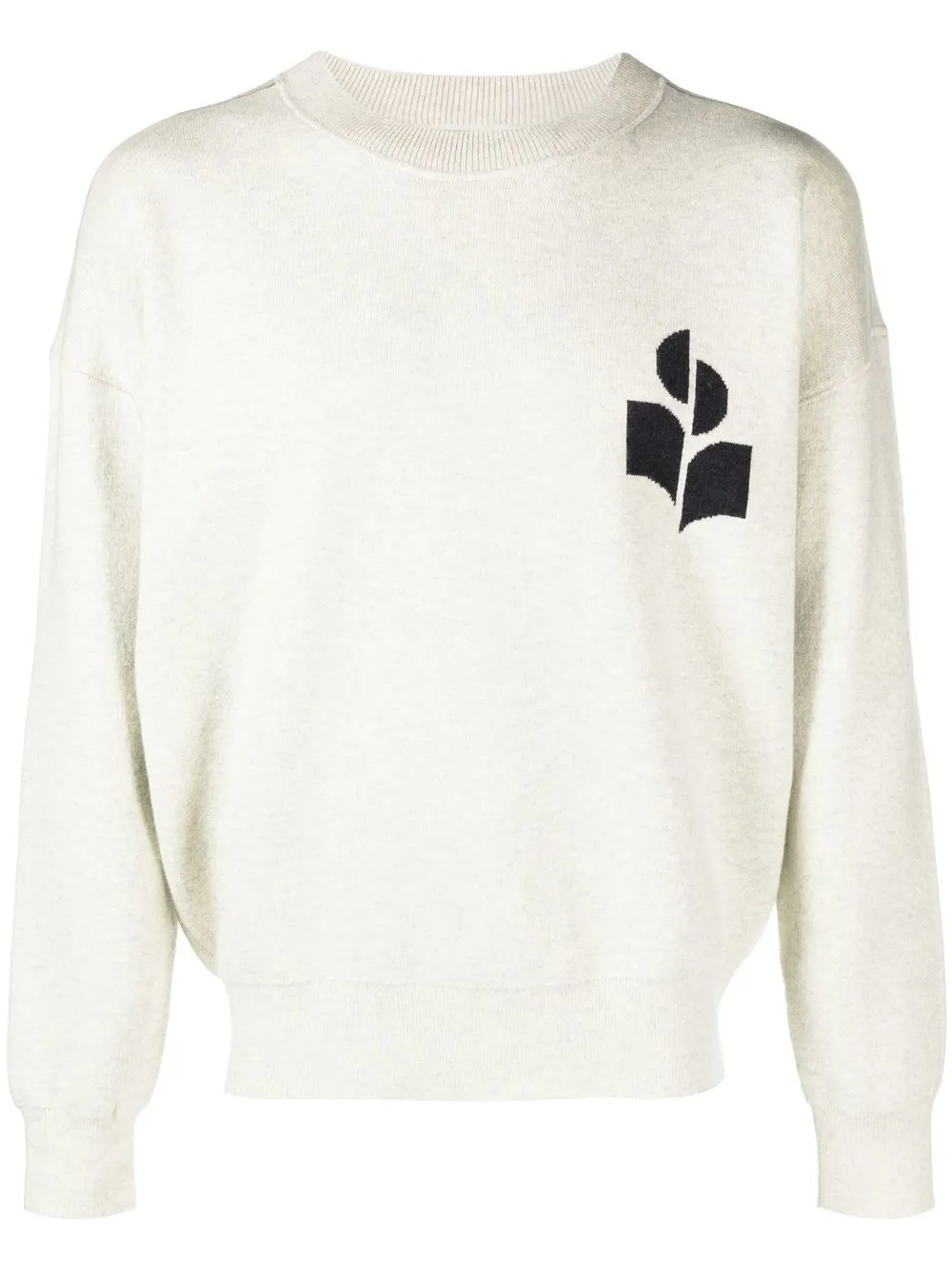 

Isabel Marant sudadera con logo estampado - Gris