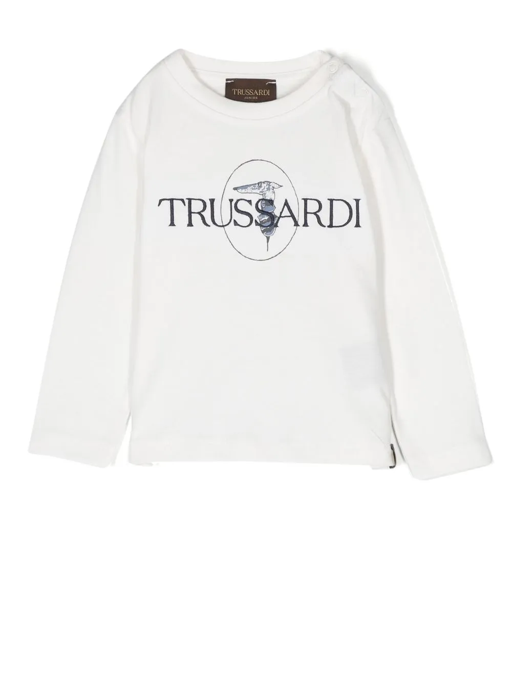 

TRUSSARDI JUNIOR playera con logo estampado - Blanco