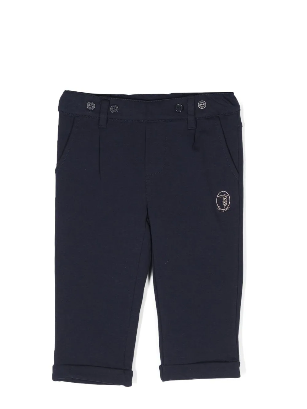 

TRUSSARDI JUNIOR pantalones con logo bordado - Azul