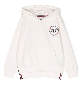 Tommy Hilfiger Embroidered Logo Hoodie - Farfetch