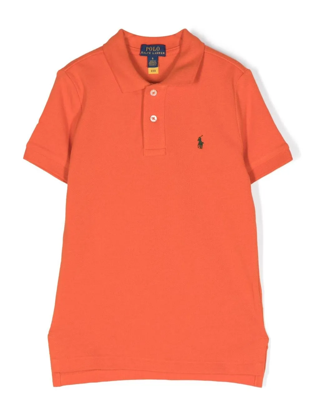 

Ralph Lauren Kids playera tipo polo con logo bordado - Naranja