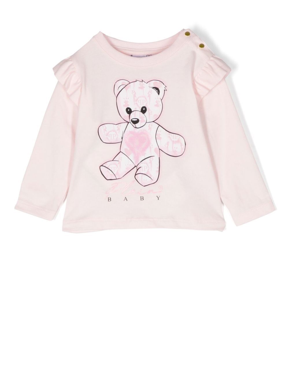 Philipp Plein Junior Teddy Bear crew-neck sweatshirt - Pink