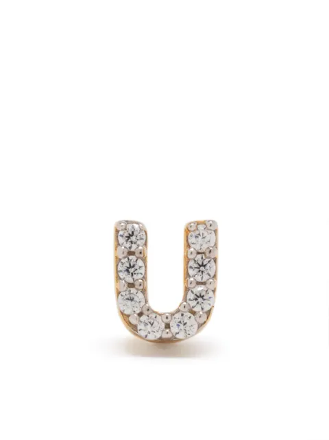 Missoma Initial single stud earring