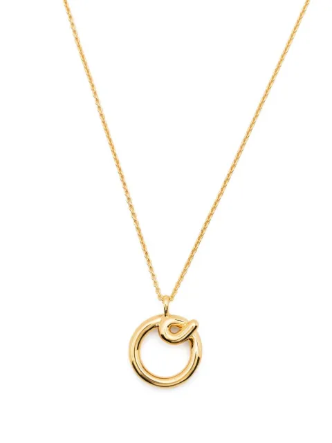 Missoma Curly Molten initial pendant necklace