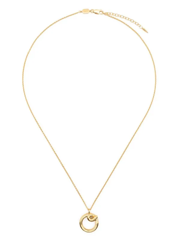 【MISSOMA】CURLY MOLTEN イニシャル ネックレス - イニシャル A Curly Molten Initial Pendant Necklace - Initial A | 18k Gold