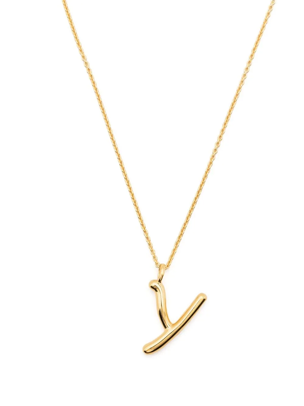 

Missoma Curly Molten initial pendant necklace - Gold