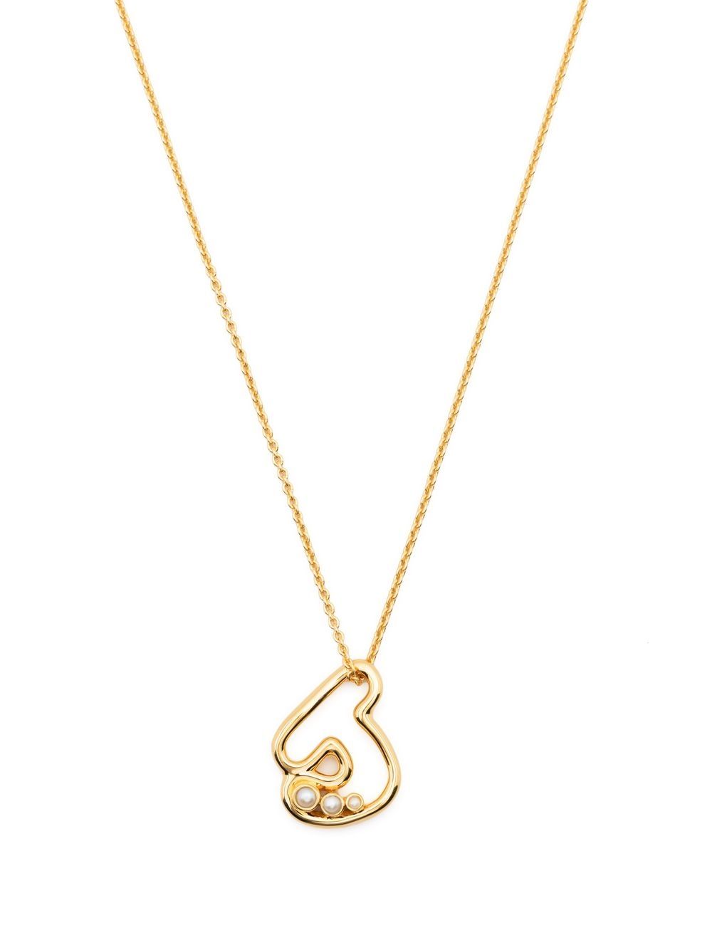 

Missoma pearl-embellished initial pendant necklace - Gold