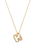 Missoma pearl-embellished initial pendant necklace - Gold
