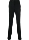 FENDI logo-plaque tailored trousers - Black