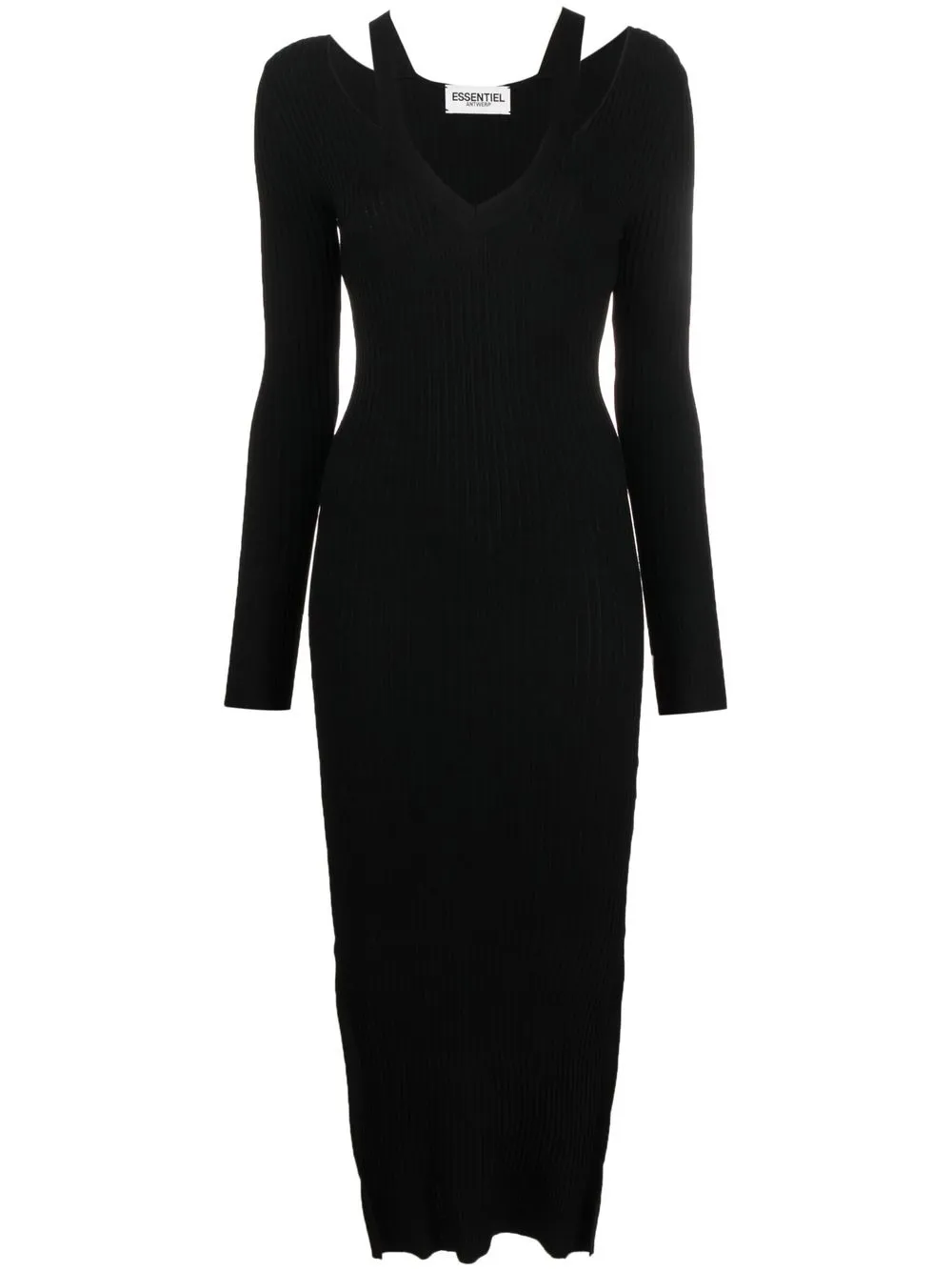 

Essentiel Antwerp V-neck midi dress - Black