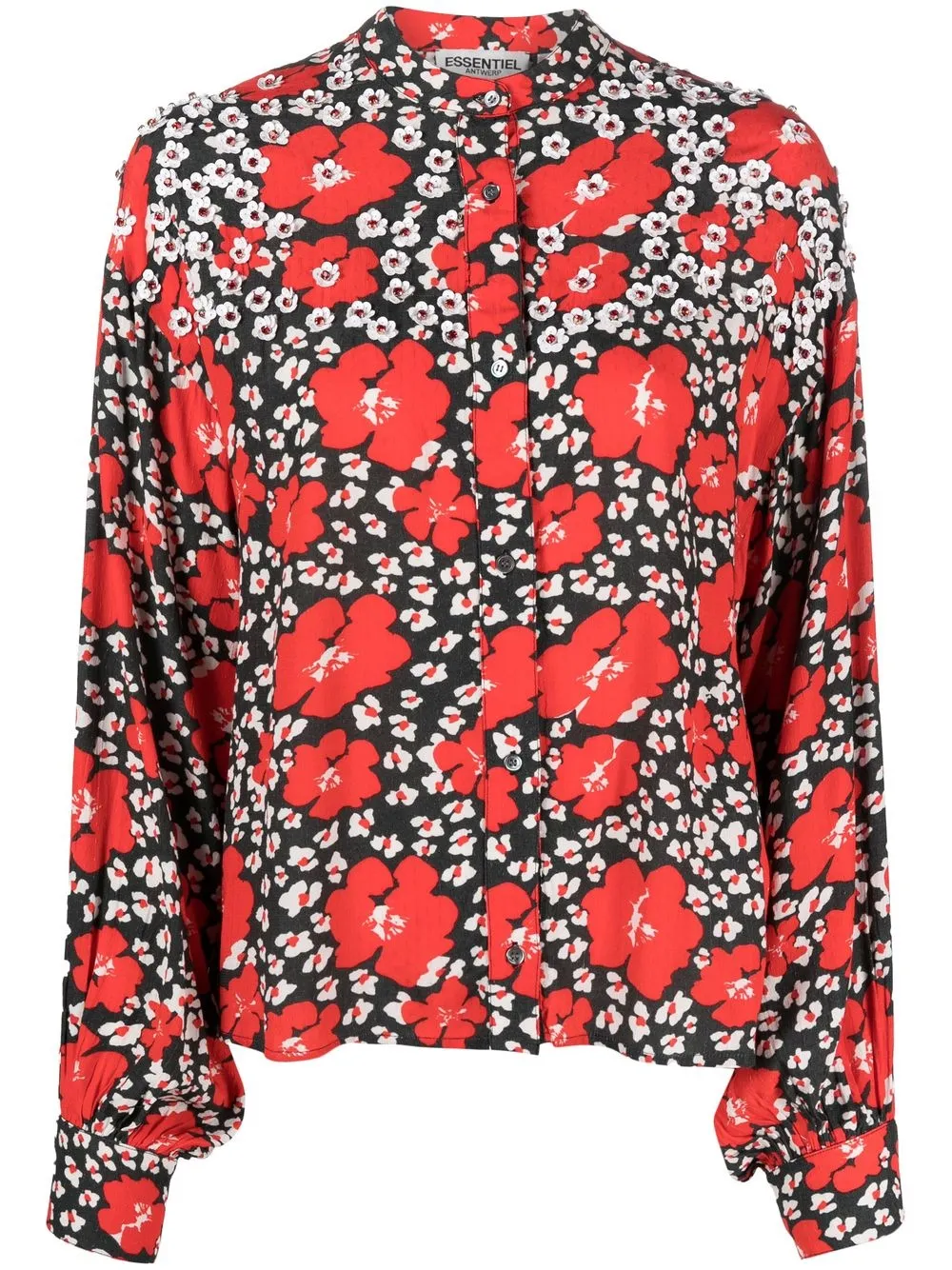 

Essentiel Antwerp playera con estampado floral - Negro