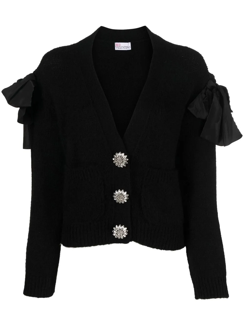 

RED Valentino bow-detail cardigan - Black