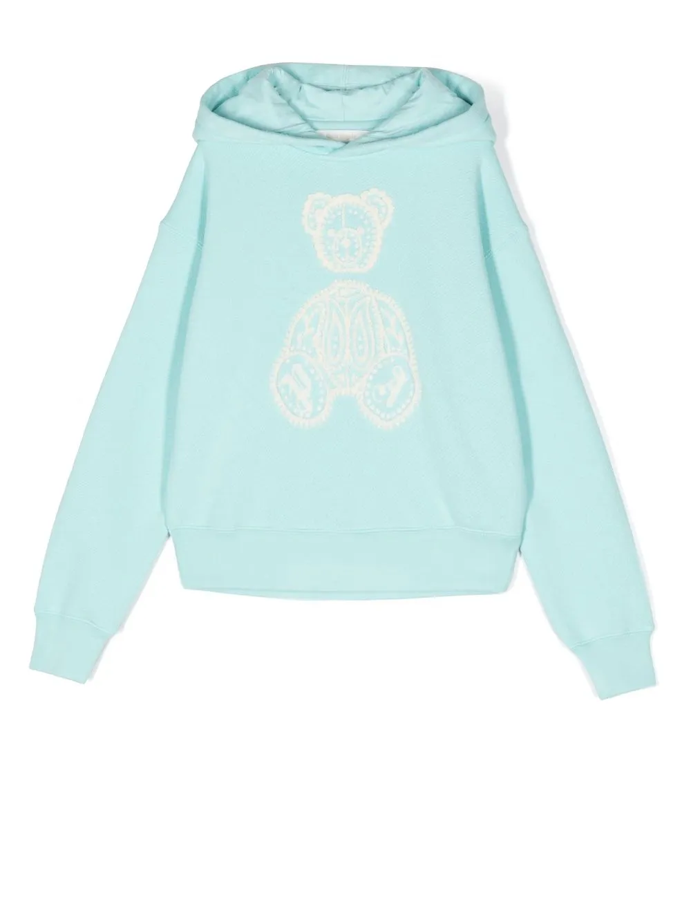 

Palm Angels Kids hoodie con logo bordado - Azul