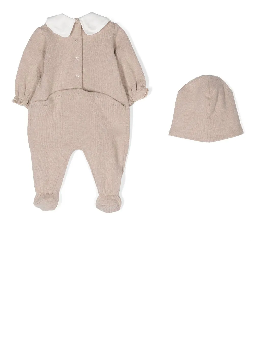Douuod Kids Pyjama met logoprint - Beige