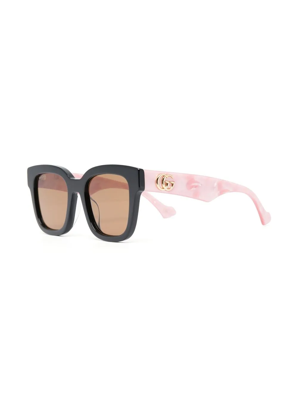 Gucci Eyewear Zonnebril met vierkant montuur - Roze