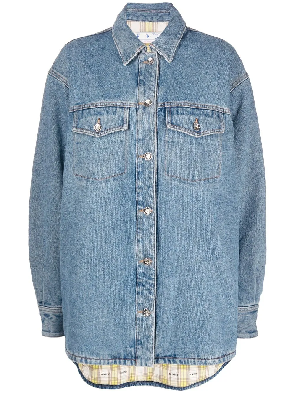 

Off-White chamarra de mezclilla con botones - Azul