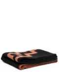 Marcelo Burlon County of Milan Rural Cross motif soft blanket - Orange