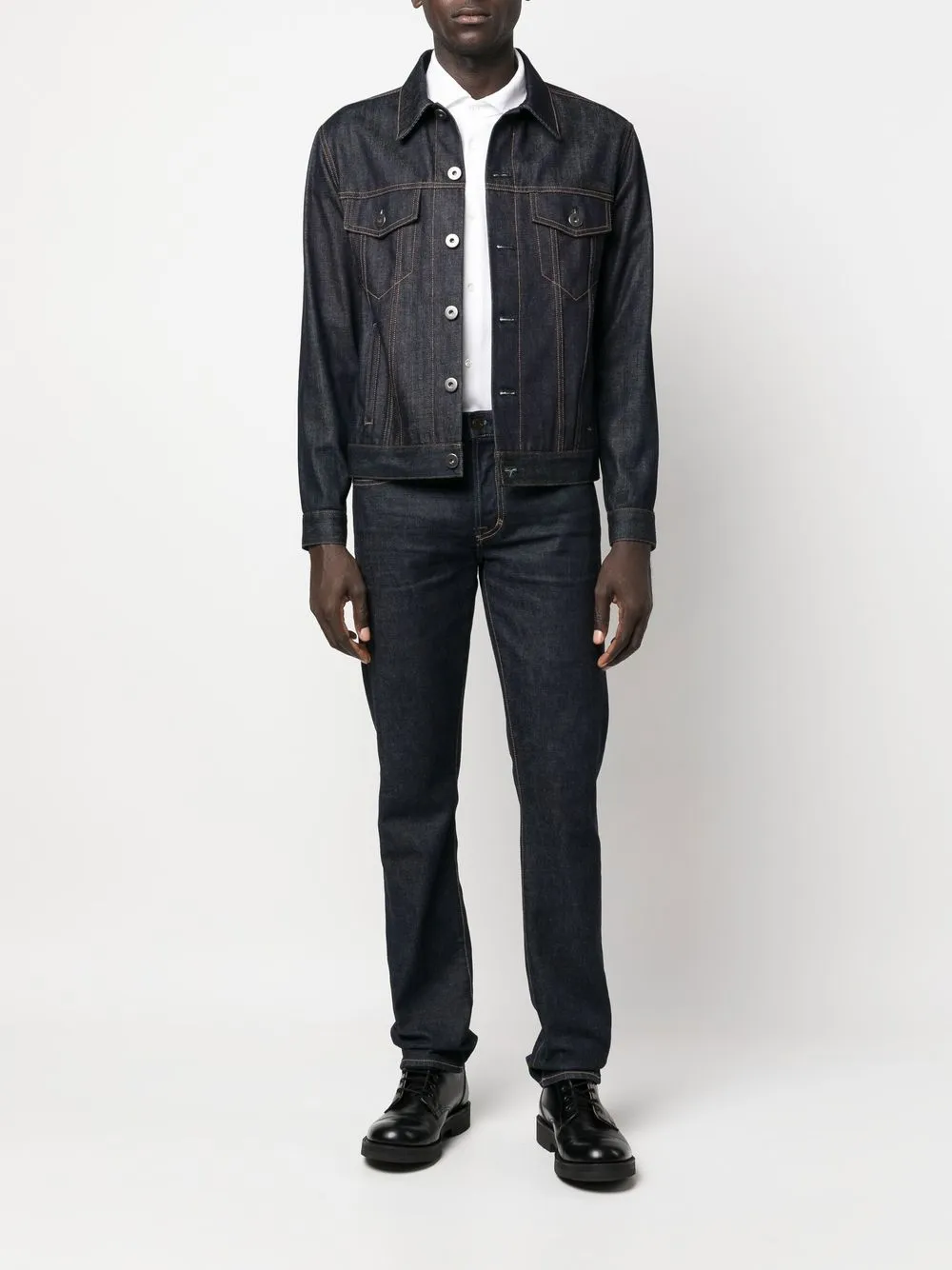 Glanshirt Overhemd met klassieke kraag - Wit
