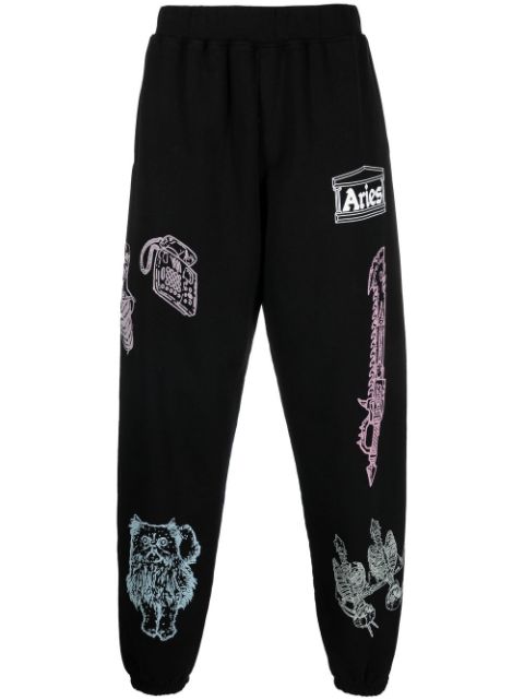 Aries - graphic-print track pants