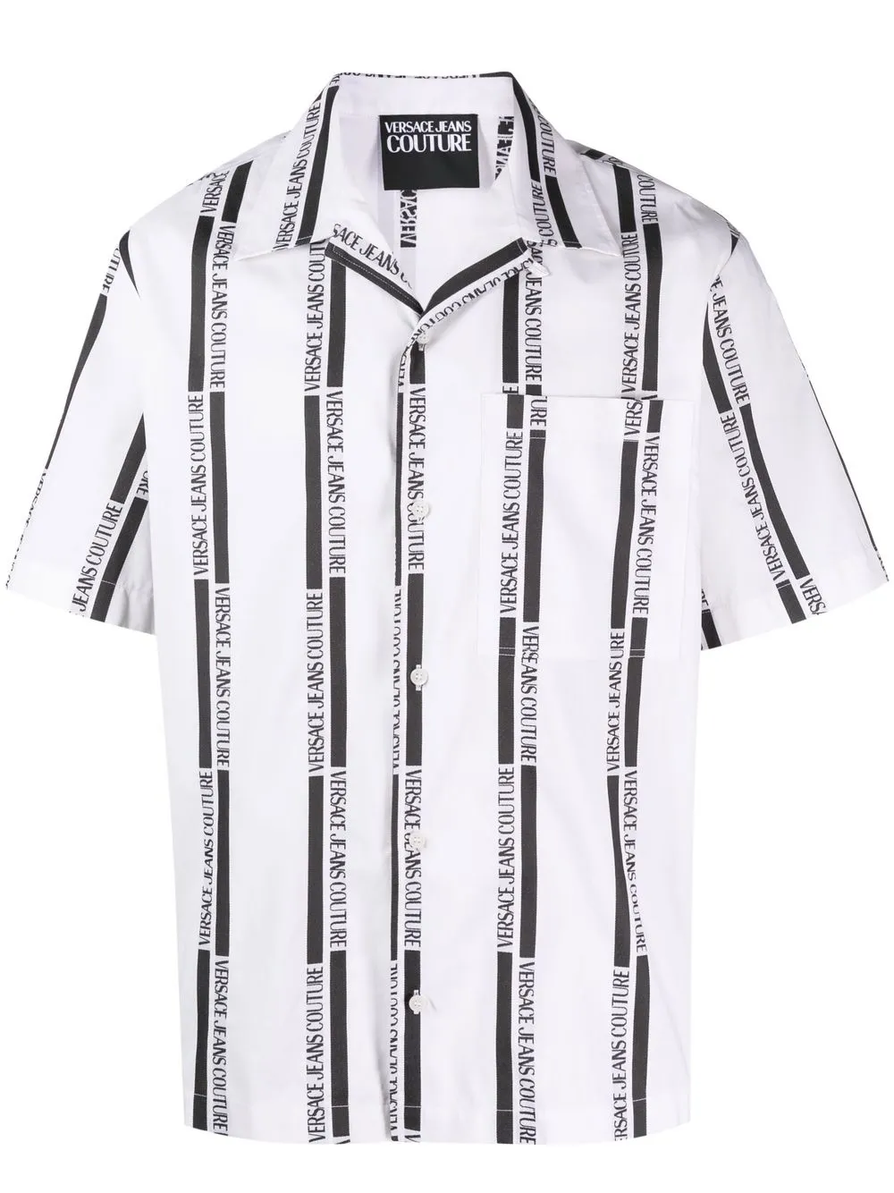 

Versace Jeans Couture camisa manga corta con logo estampado - Negro