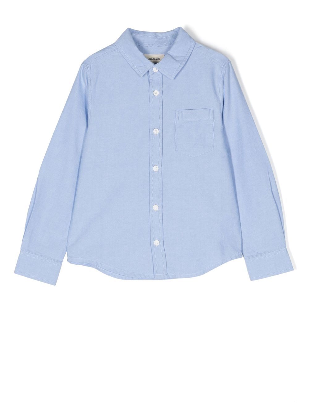 

Zadig & Voltaire Kids camisa con logo estampado - Azul