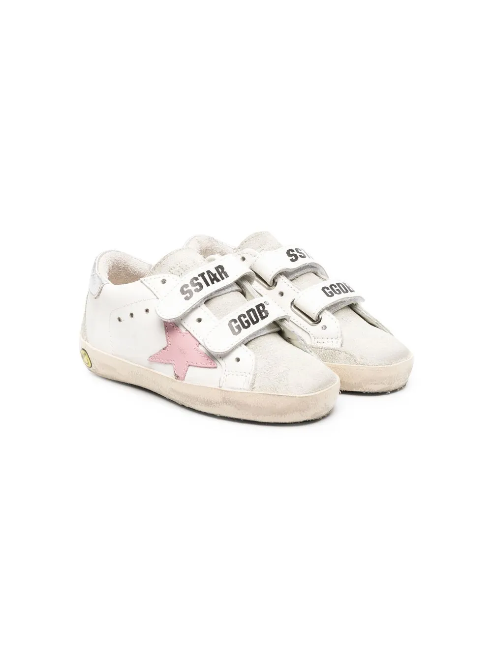 

Golden Goose Kids tenis SuperStar con correa autoadherente - Blanco