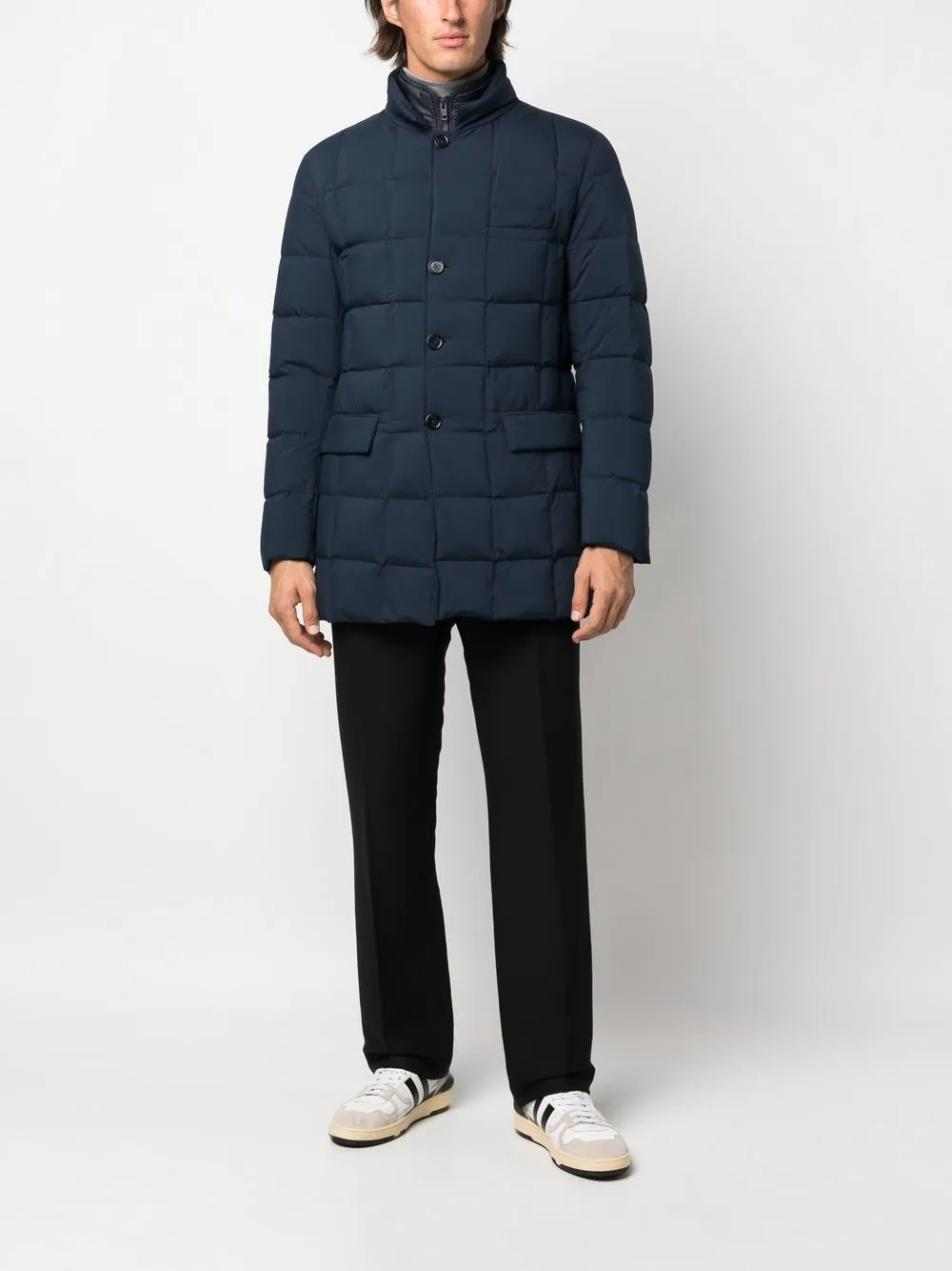 Fay Long Double-fronted Down Jacket (NAM37450530PGQU807) アウター 