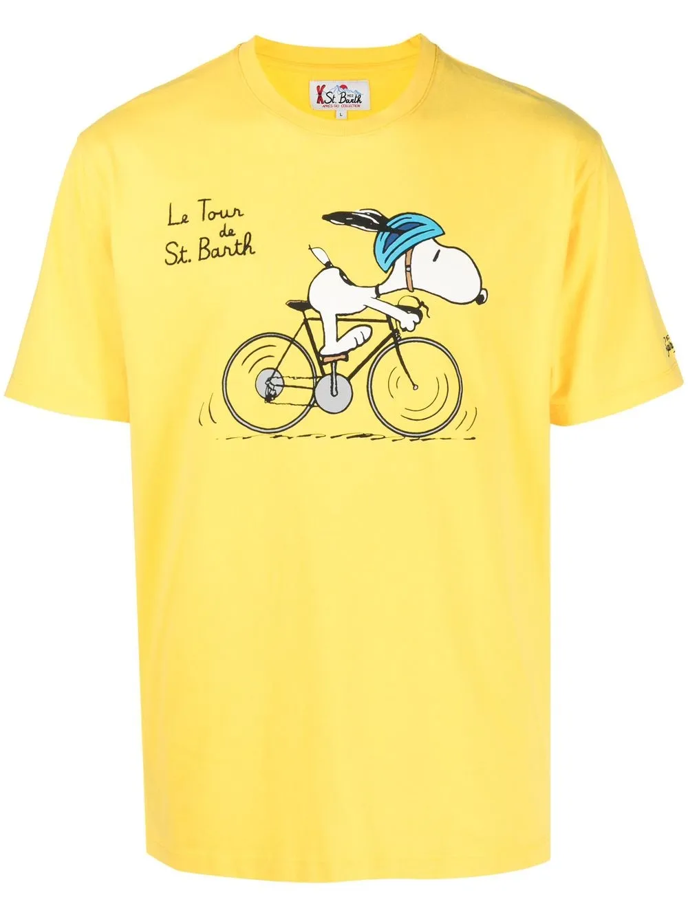 

MC2 Saint Barth playera con dibujo estampado - Amarillo