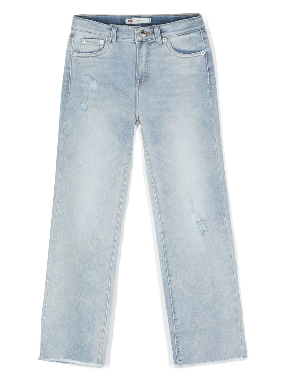 

Levi's Kids ripped wide-leg jeans - Blue