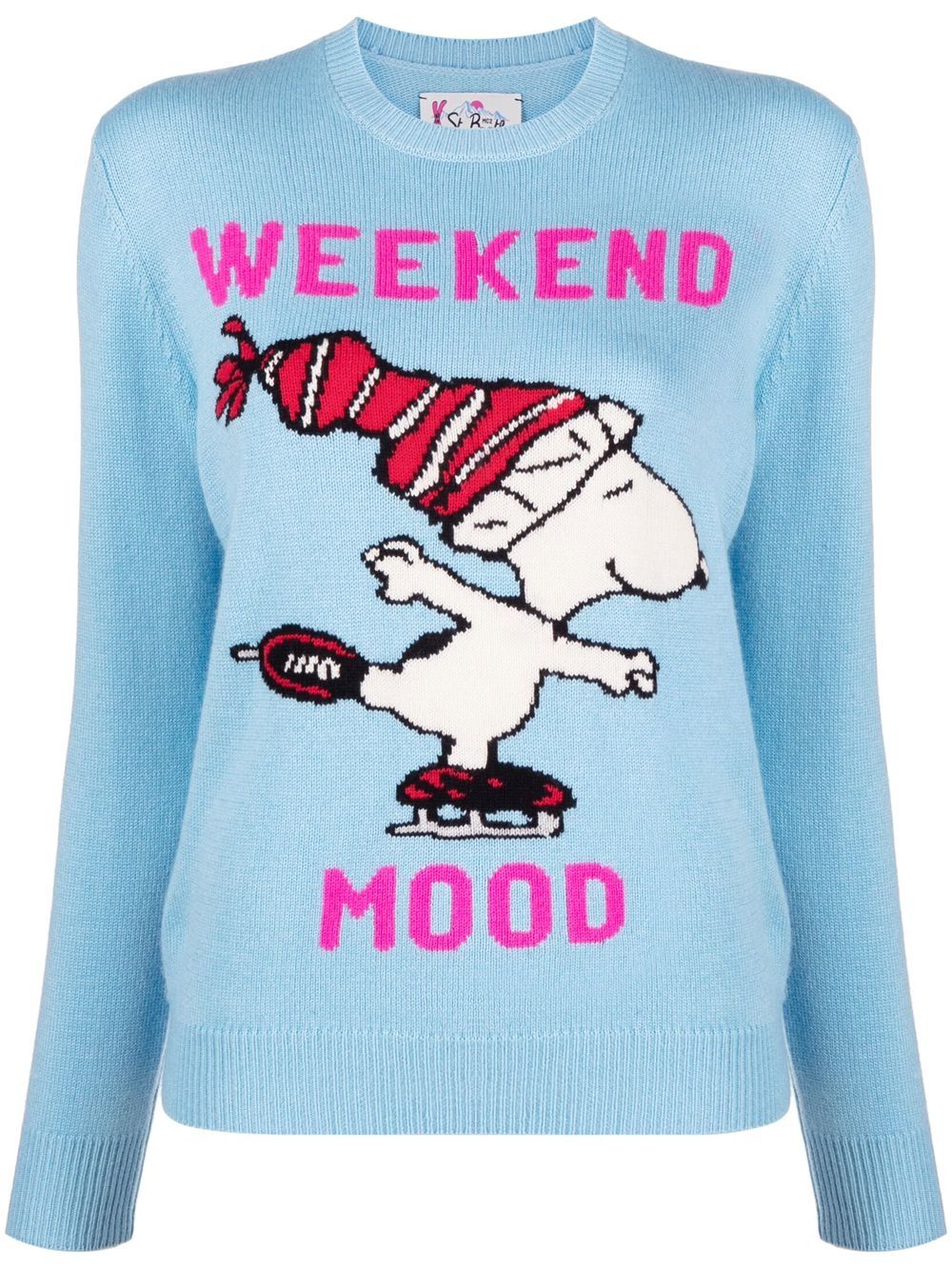 

MC2 Saint Barth x Snoopy intarsia-knit jumper - Blue