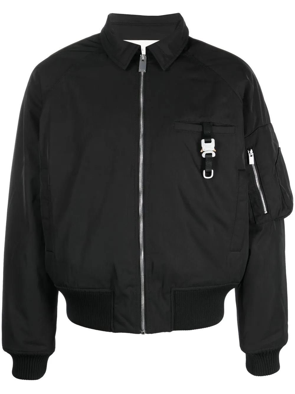 

1017 ALYX 9SM long-sleeve collared bomber jacket - Negro