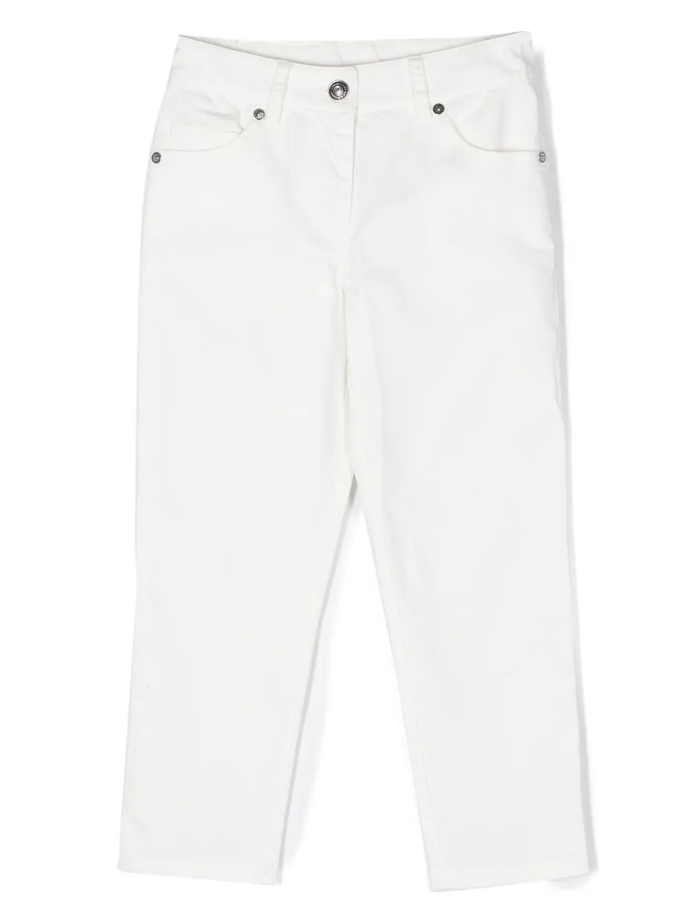 

Ermanno Scervino Junior mid-rise slim-cut jeans - White