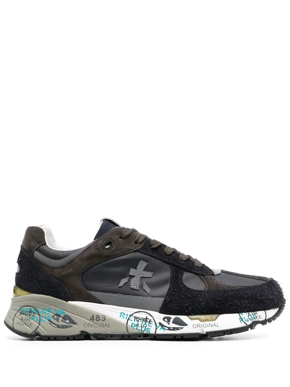 

Premiata logo-patch low-top sneakers - Azul