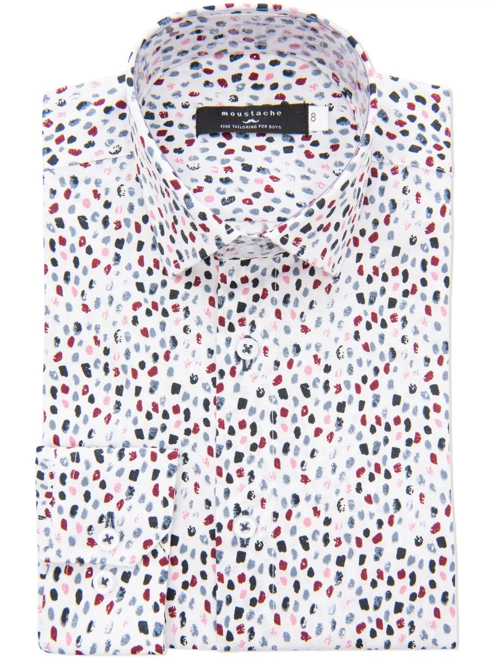 Pebbled-Print Dress Shirt