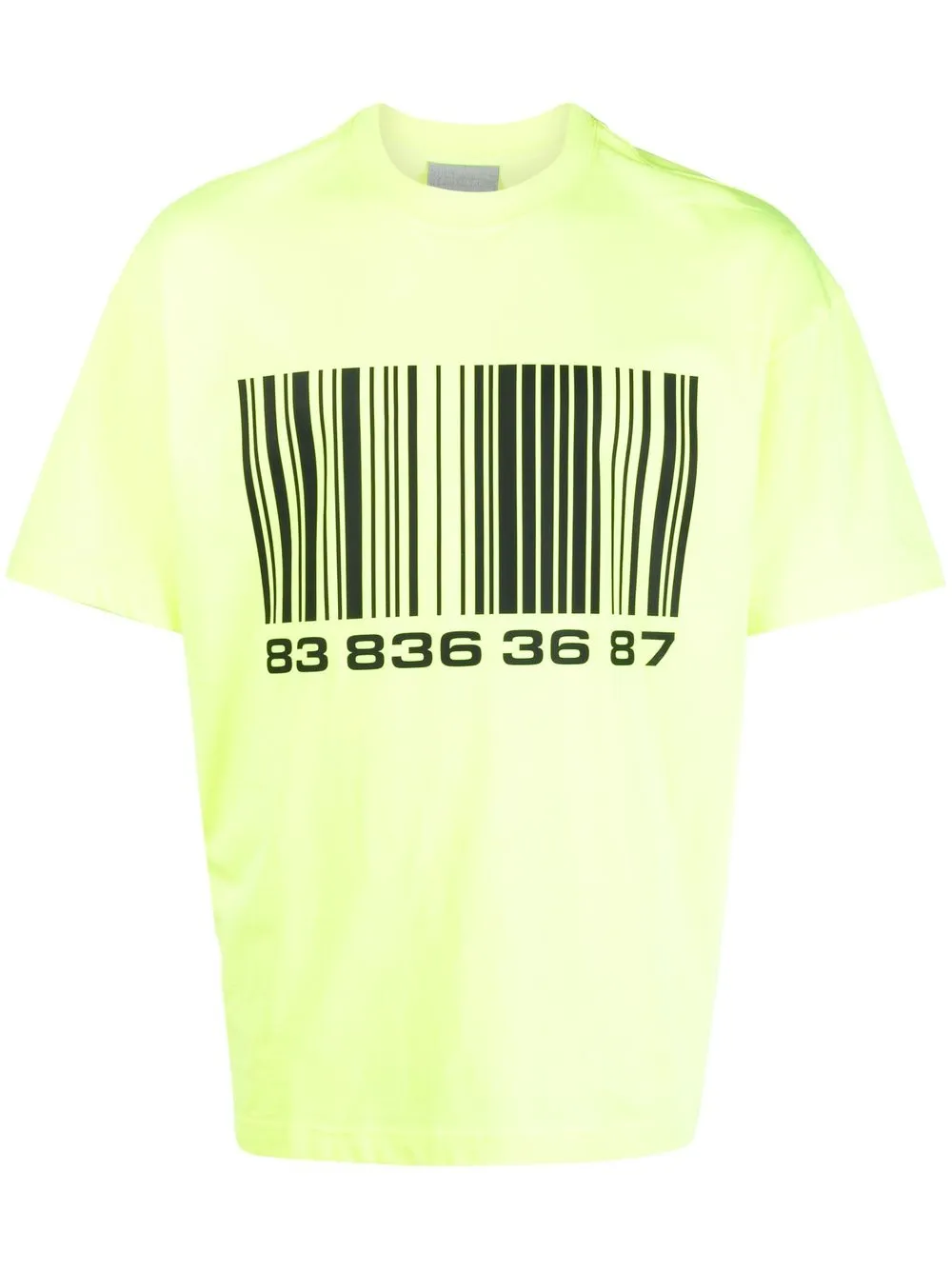 

VTMNTS graphic-print short-sleeved T-shirt - Yellow