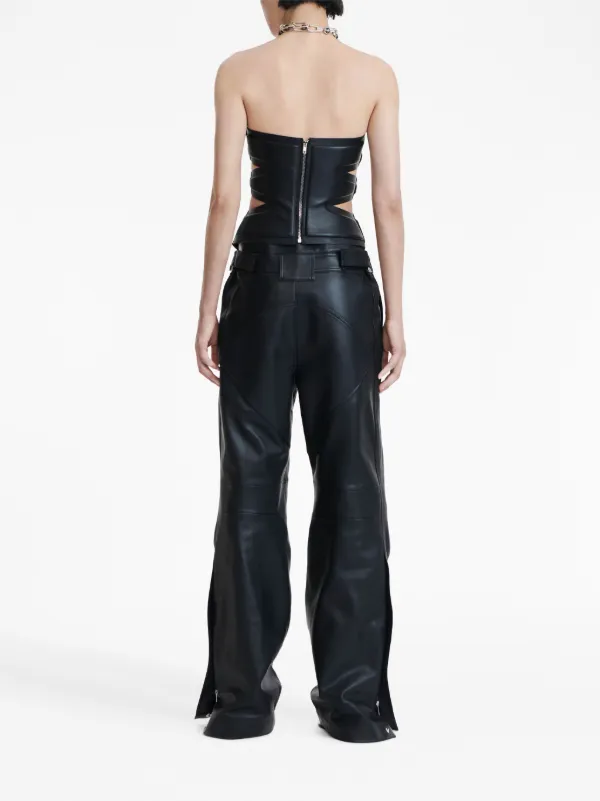 Dion Lee Padded Leaf Corset Top Black FARFETCH GE