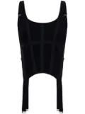 Dion Lee combat corset tank - Black