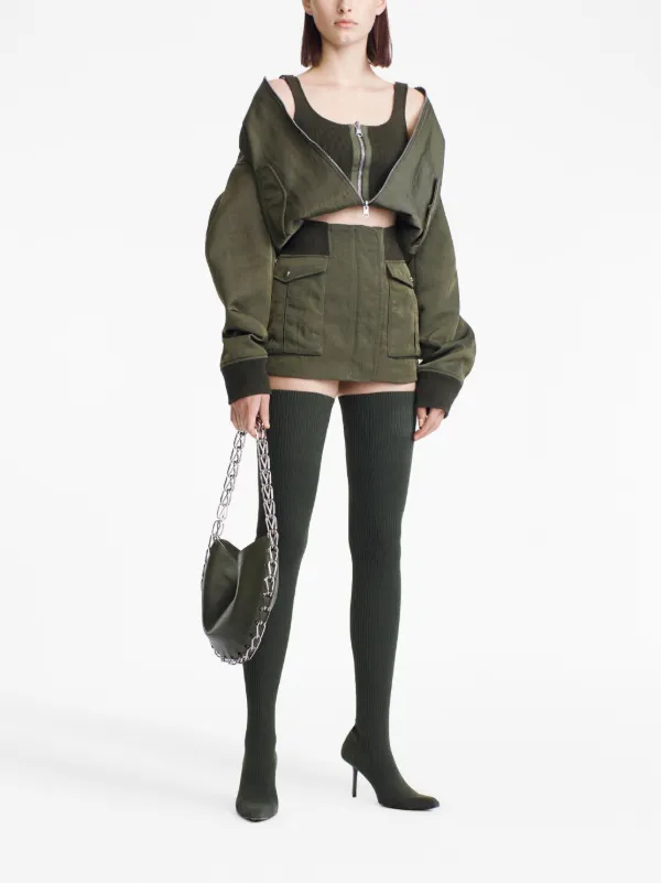 ジャケット・アウター Dion Lee jacket Dion Lee Convertible Bomber Jacket | Green | FARFETCH