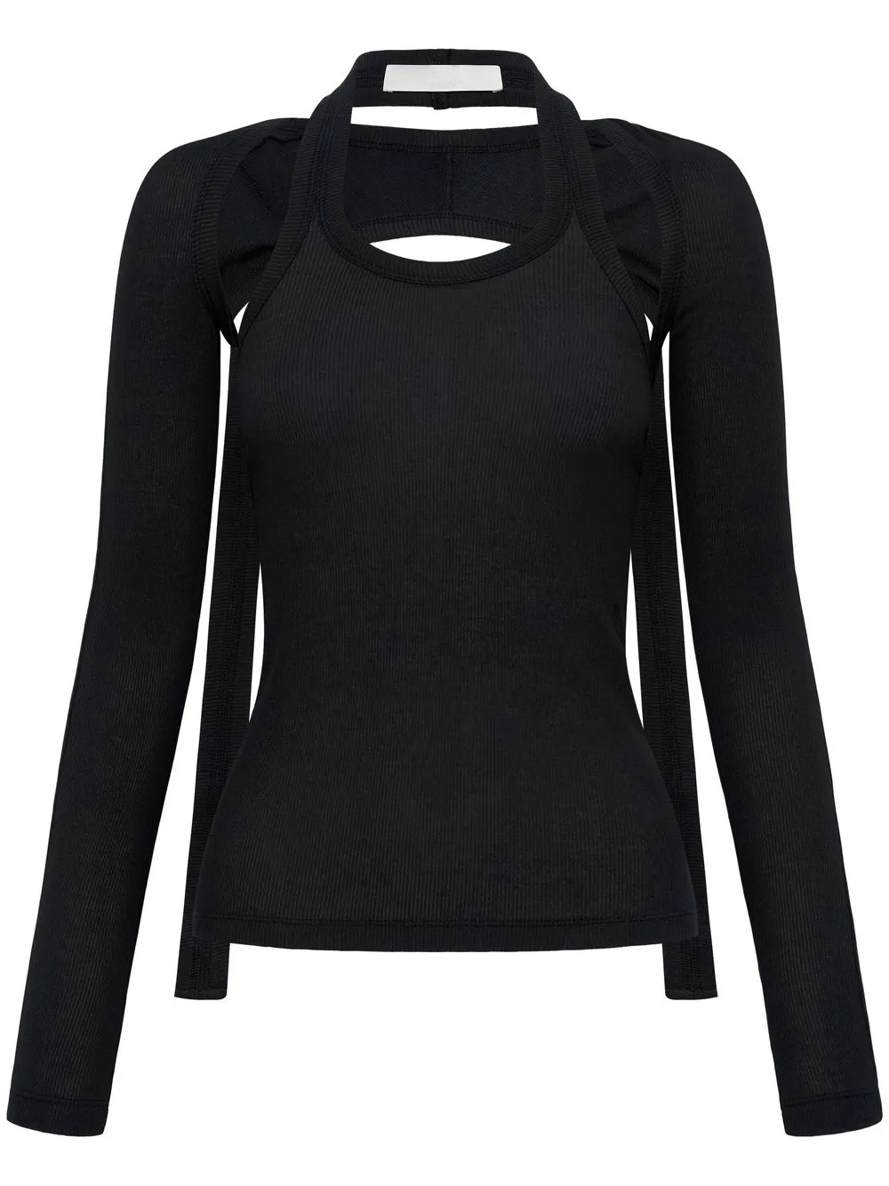 Shop Dion Lee Modular Open-back Top In Black