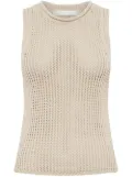Dion Lee Grid Mesh tank top - White