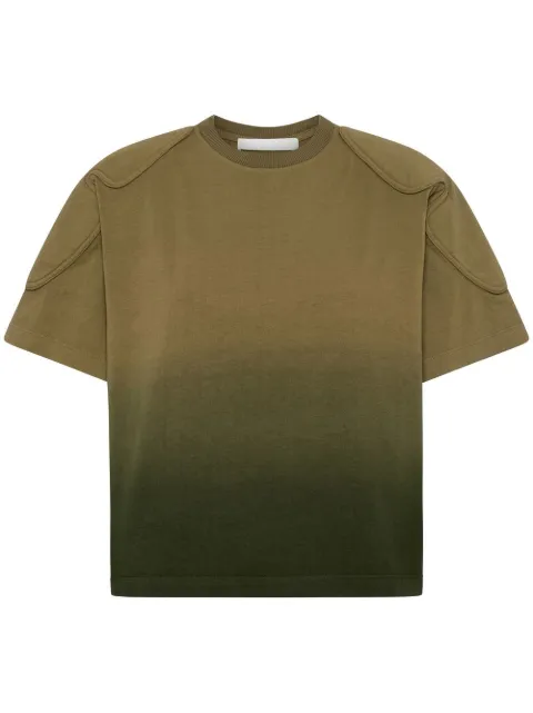 Dion Lee sunfade-effect shoulder-pad T-shirt