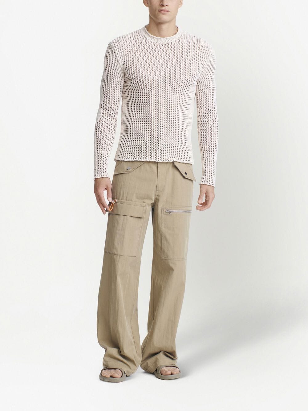 Image 2 of Dion Lee open-knit cotton jumper