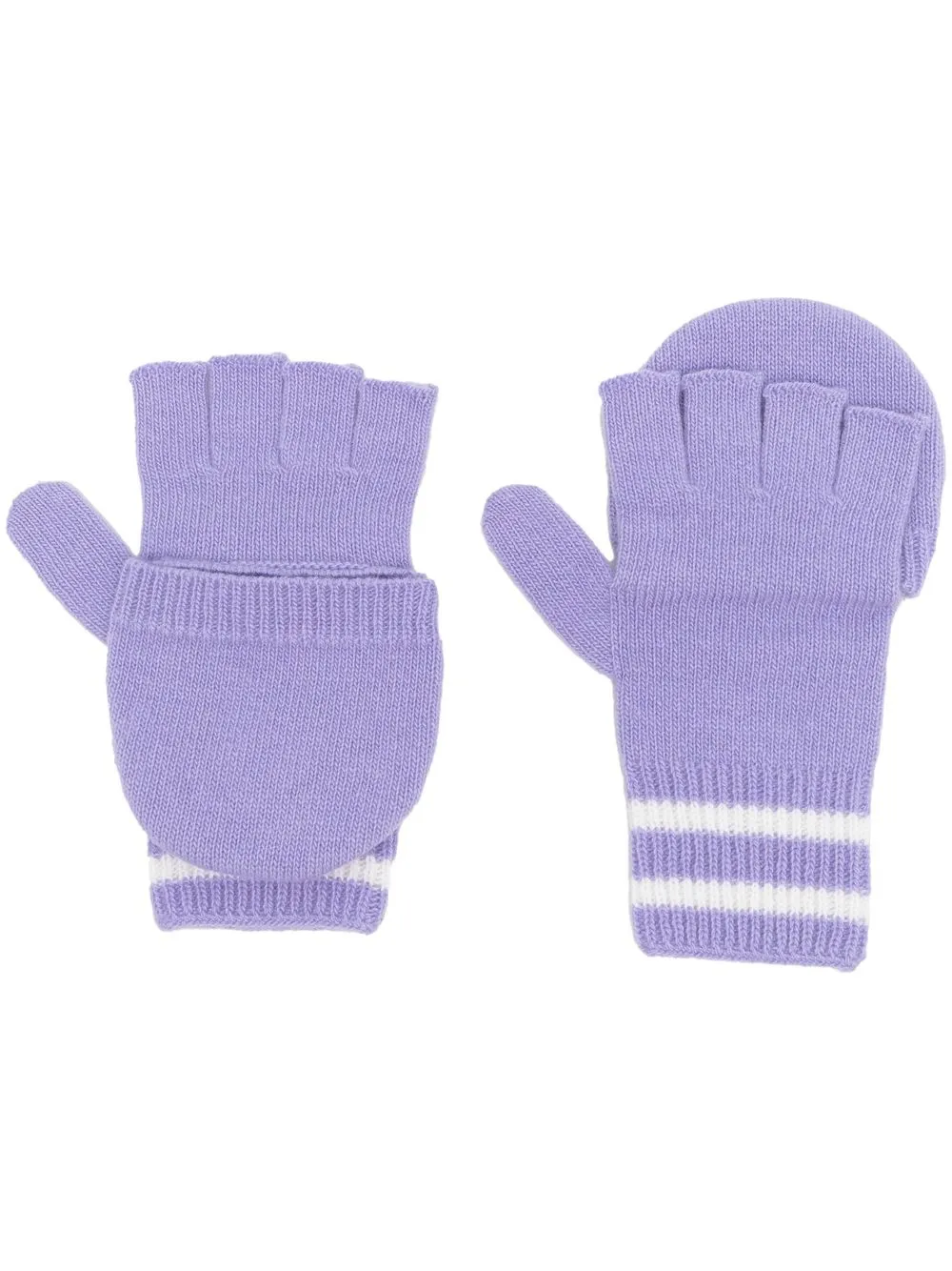 

Moncler mitones con parche del logo - Morado