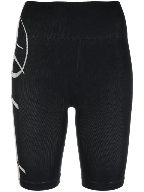 RHUDE logo-print high-waisted shorts