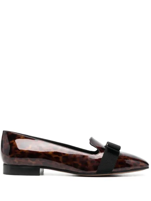Ferragamo bow-detail leather loafers 